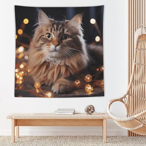 Tapisserie murale chat pour habiller un mur vide avec style - 4