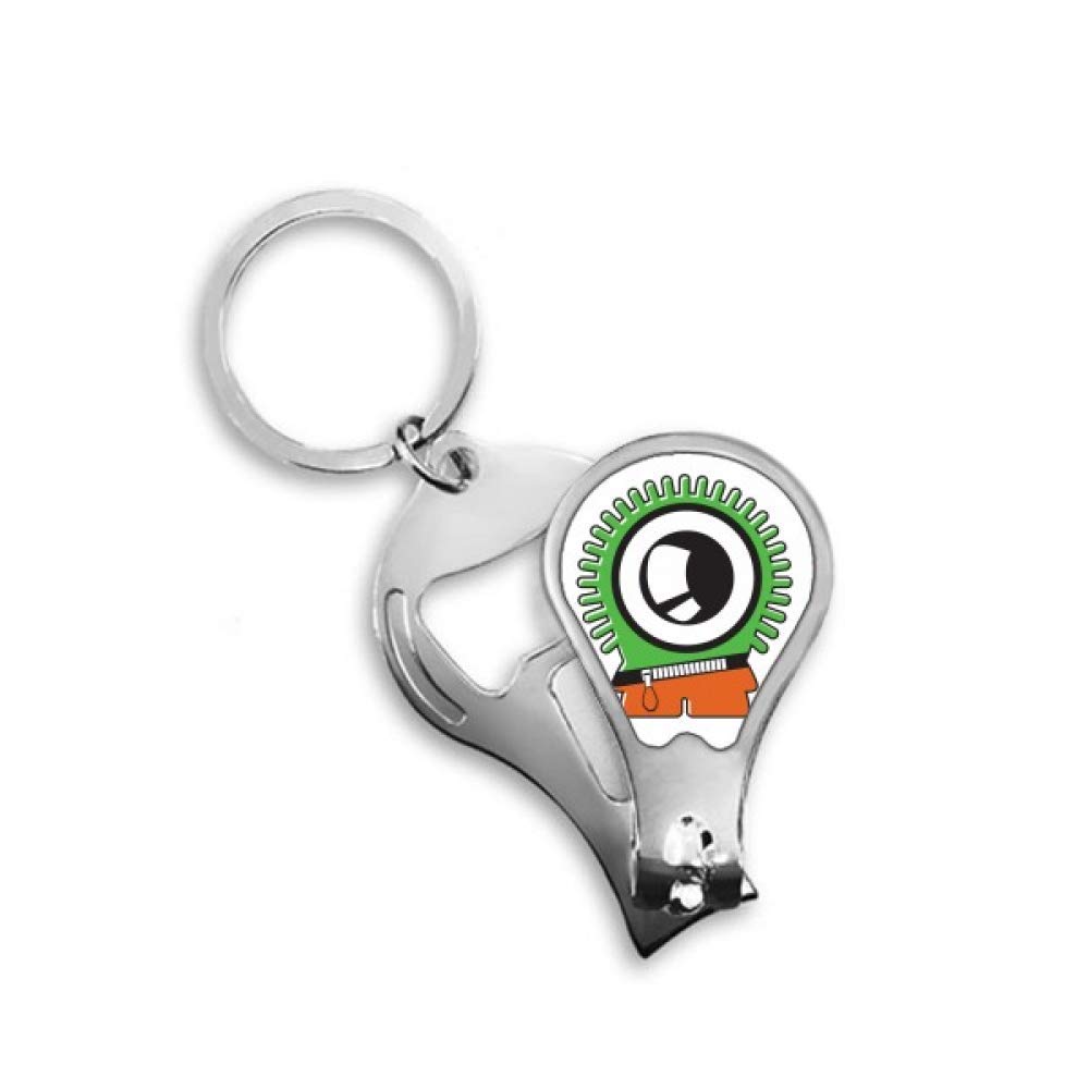 Coupe-ongles alien vert accessoire manucure univers espace original - 4