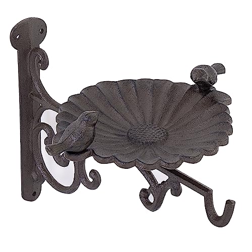 Vencier Cast Iron Bird Bath Feeder Garden Decor Birdbath See