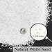 FANTIAN 20 lbs Aquarium White Sand, 0.8-2 mm Natural Aquarium Gravel for Fish Tank. Decorative Sand for Aquarium, Paintings, Plants Potted, Fire Pits, Candle, Vase and Crafts