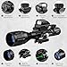MidTen 4-16x50 AO Tactical Rifle Scope Dual Illuminated Optics & Illuminated Reflex Sight 4 Holographic Reticle Red/Green Dot Sight & Laser Sight
