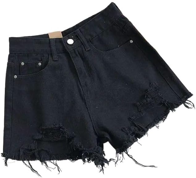 Denim Shorts for Women Baggy Wide High Waist Short Jean Pants