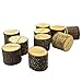 Bantoye 20 Pcs Rustic Wood Base Clip Holder DIY Table Name Number Card Holder Picture Memo Note Photo Message Clip for Christmas Party Wedding Table Name