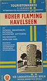  Touristenkarte Hoher Fläming-Havelseen mit Potsdam, Brandenburg, Rathenow, Lutherstadt Wittenberg