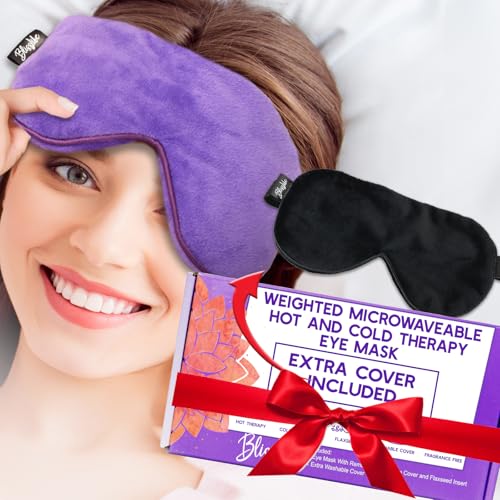 BlissLife Maschera per occhi asciutti, Compressione calda per gli occhi, Cuscino per gli occhi, Maschera per occhi asciutti per occhi asciutti, Compresse per occhi stili, Maschera ponderata per