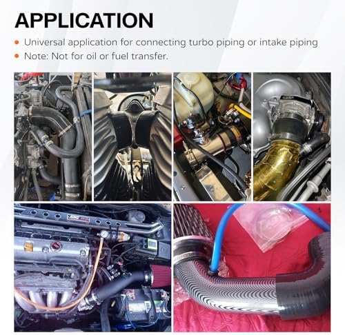 2.75" ID 45 Degree Silicone Elbow Coupler Hose with Stainless T-Bolt Clamp,Thickness 5mm,4" Leg Length,4 Layers Reinforced Turbo Hose Intercooler Intake Radiator Piping — 사진 5