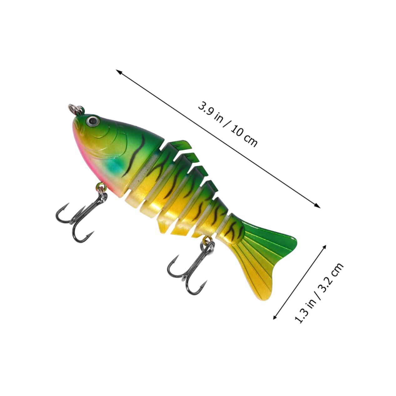 ABOOFAN 6 Piezas 10cm Señuelo Cebo Señuelos De Pesca Señuelos Pesca Multi-articulación Cebo Duro