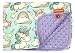 Dear Baby Gear Deluxe Baby Blankets, Double Layer, Pastel Unicorns, Balloons, Clouds and Rainbows, Minky Dot, Lavender