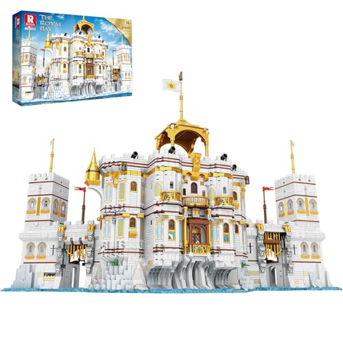 Reobrix Royal Bay Castle Building Blocks Set 66013 Medieval Castle Building Kit for Adults Retro Modular Architecture Display Collectible Model Kit Creative Gifts for Teens 14+ (3752Pcs)
