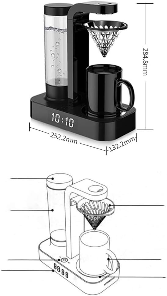 Coffee Maker Household Clock Automatic Drip Office Mini Coffee Maker All-in-one Machine