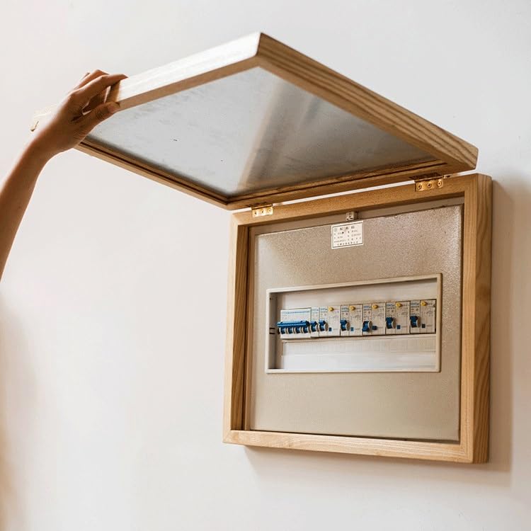 Cacher un compteur électrique avec ce cadre en bois noir 52x37cm - 3