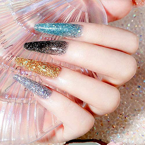 Nagelverlängerung Kit für Nägel, 15ml Gel Nägel Nagelverlängerung, 13 Farben Poly Nagel Gel Kit Glitzer Polygel… – Bild 4