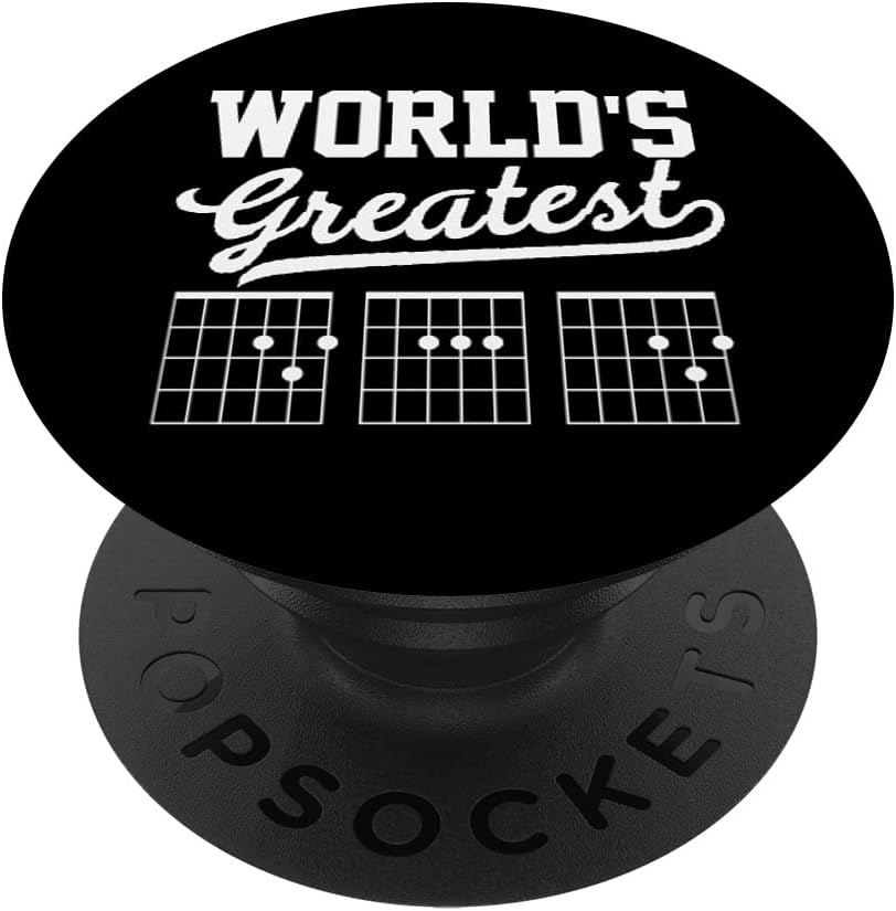World's Greatest Guitar Dad - Father's Day Guitar Fret Tab PopSockets MagSafe PopGrip for iPhone
