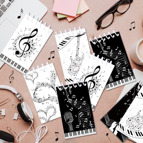 Cahier à spirale note de musique pack de 24 pour cours de solfège - 5