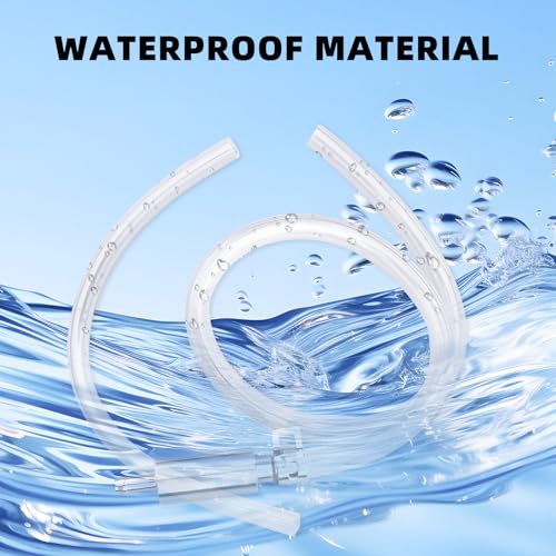 SQZRAN Brake Bleeder Hose - One Way Check Valve Tube Tool Kit for Motorcycle Clutch, Motorcycle Brake Bleeder Kit, Universal Brake Fluid Bleeder Kit, Soft Tube with Metal Clips, 2pcs