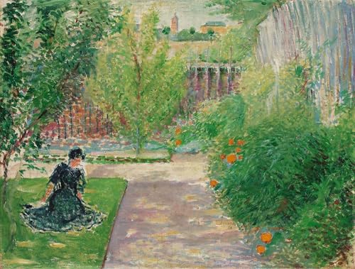 Affiche Graffiti Art de August Macke Peinture Jardin Ensoleillé 60x90cm