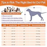 ALANMOND Hundebett Grosse Hunde, Hundekissen flauschig Hundematte mittelgroße Hunde, Waschbar Hundekorb wasserdicht rutschfeste, atmungsaktiv, Haustierbett Hundematratze Schwarz 91x58 cm