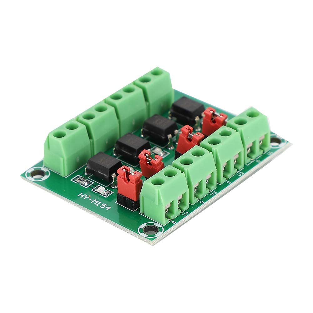 ABS with Optocoupler DC Output 817 4 Channel Voltage Isolation Board Level Relay Module Relay Module Board for Calibrating