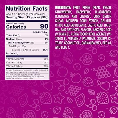 Welch's Fruit Snacks, Berries 'N Cherries, Gluten Free, Sharing Size Bags, Perfect Snacks for Kids and for the Office, 5 oz (Pack of 12)