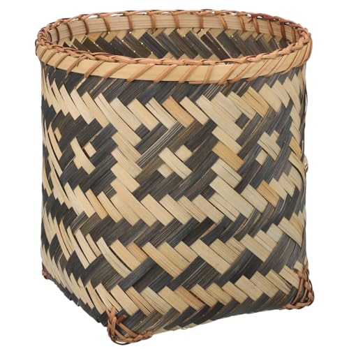 Cesto tejido de bambú MAGICLULU para basura 8.26X7.87X7.87 pulg