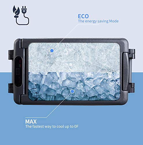 Kalamera Portable Refrigerator - 54-Quart Portable Fridge for Car - 12V Compact Car Fridge - AC and DC Portable Freezer - Outdoor Travel Mini Refrigerator for Camping - Small Portable Mini RV Fridge