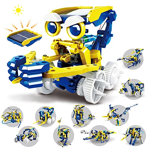 Solar Roboter Spielzeug 11-in-1 Geschenk für Jungen Mädchen ab 8 9 10+...