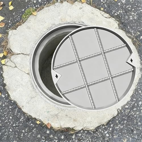 Cubierta redonda de acero inoxidable para accesos y entradas de vehículos 2