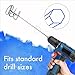 IMPRESA [2 Pack] Extra Long Rust-Proof Paint Mixer for Drill, 5 Gallon, Easy-Cleaning Paint Stirrer Paddle Attachment
