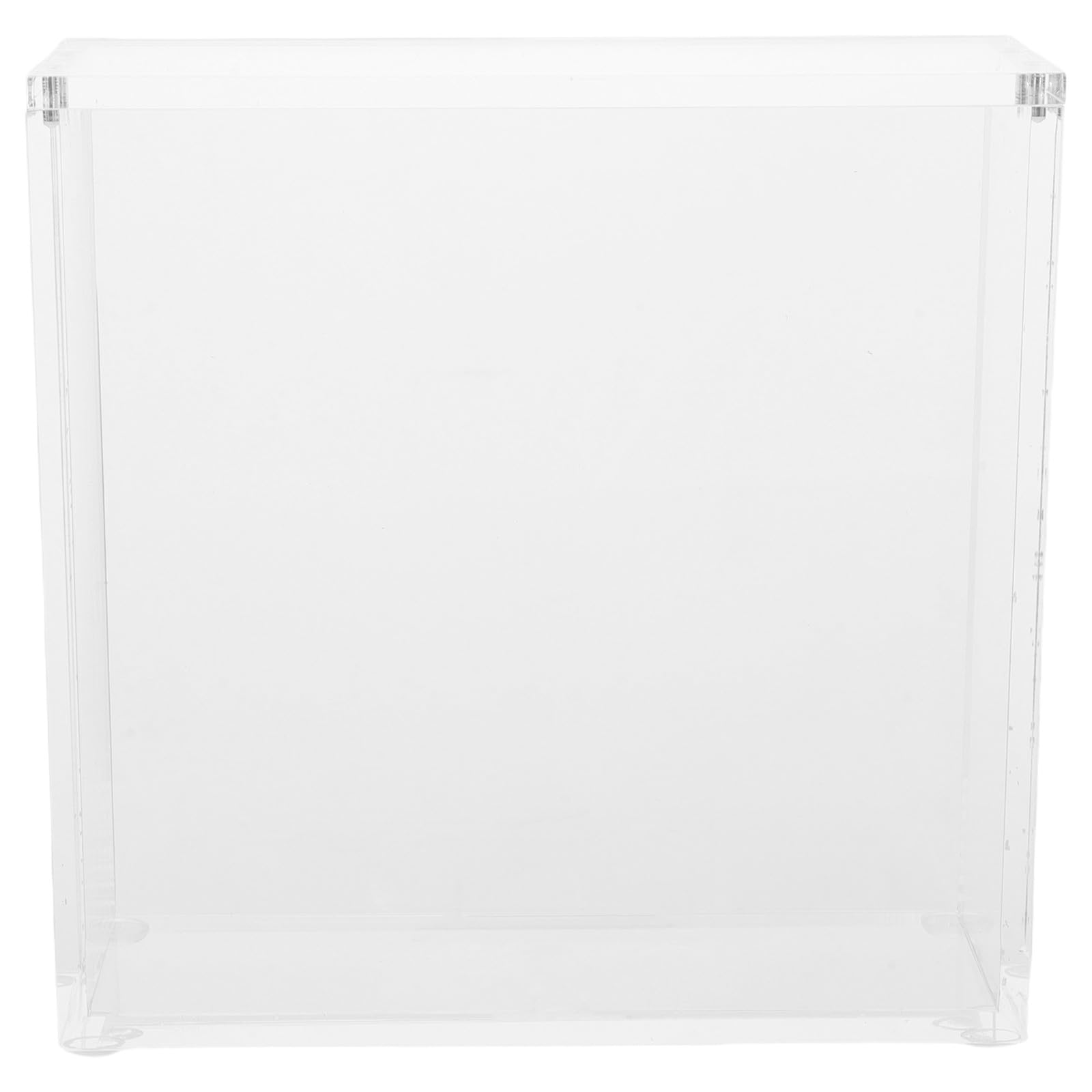 Gatuida Scatola portacarte in acrilico trasparente formato A5 compatibile con Booster Pack, porta carte da gioco magnetico, organizer per cartoline, accessorio per giochi da tavolo