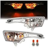 HECASA Turn Signal Light Compatible with 2013-2018 Altima Front Bumper Corner Light Assembly Replacement for 261303TA0A 261353TA0A Clear Lens (Driver Passenger Side)