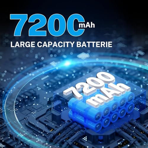 7200mAh, Akku für Dyson V10 Cyclone/Animal/Absolute/Fluffy/Motorhead SV12 kabellos Ladegerät Handstaubsauger Ersatzakku mit Großer Kapazität (1 Post Filter)