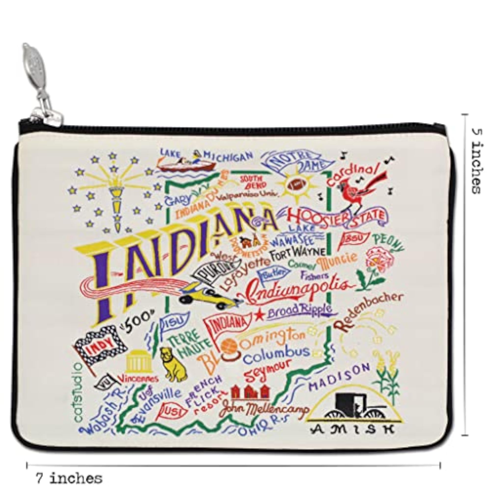 Indiana Zipper Pouch Purse, Everyday Essentials Holder