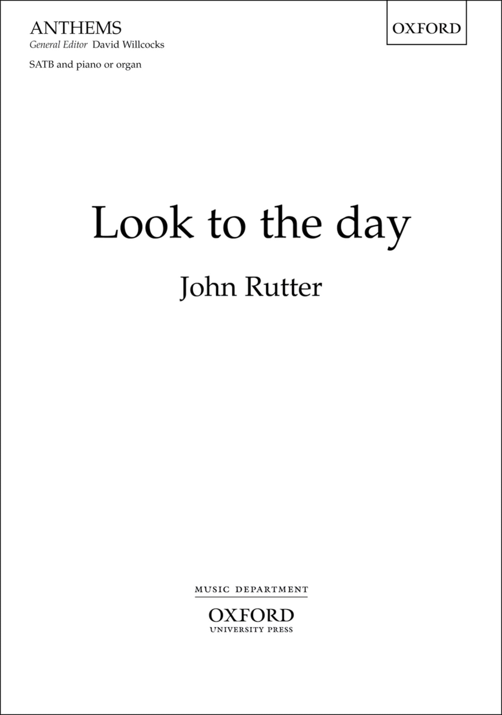Look to the day: Vocal score