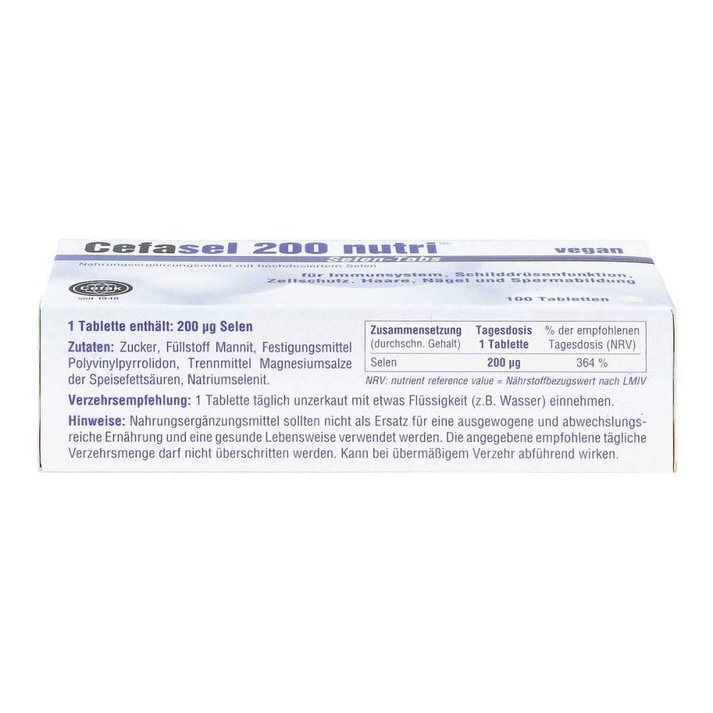 Cefasel 200 nutri Selen-Tabs, 100 St. Tabletten