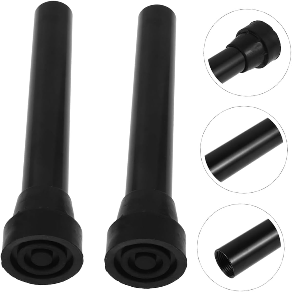 HANABASS Trampoline Leg with Pad 7.48 Inch Anti-Slip Rubber Covers Stainless Steel Tube Replacement Parts Outdoor Trampoline Accessories