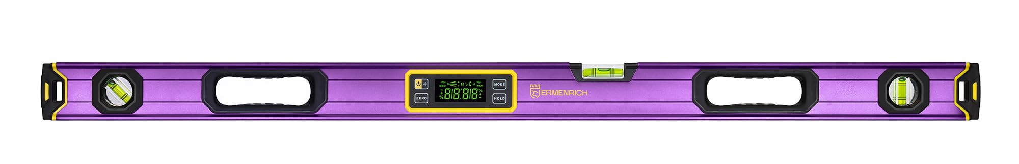 Verk LL100 Profesjonalna Poziomica Cyfrowa Kątomierz 0–360° | LCD, Magnetyczny Inklinometr 4x90°, 3 Libelle, Dokładność ±0.2°, Magnetyczny Rowek V, Budowa, Drewno