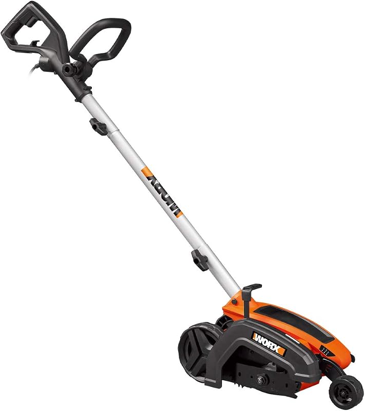 WORX Bordeadora de césped eléctrica, zanjadora de 12 amperios y 7,5" para paisajismo de césped, WG896 | Profundidad de corte ajustable en 3 posiciones, bordes de césped y zanjas de doble uso, con cable