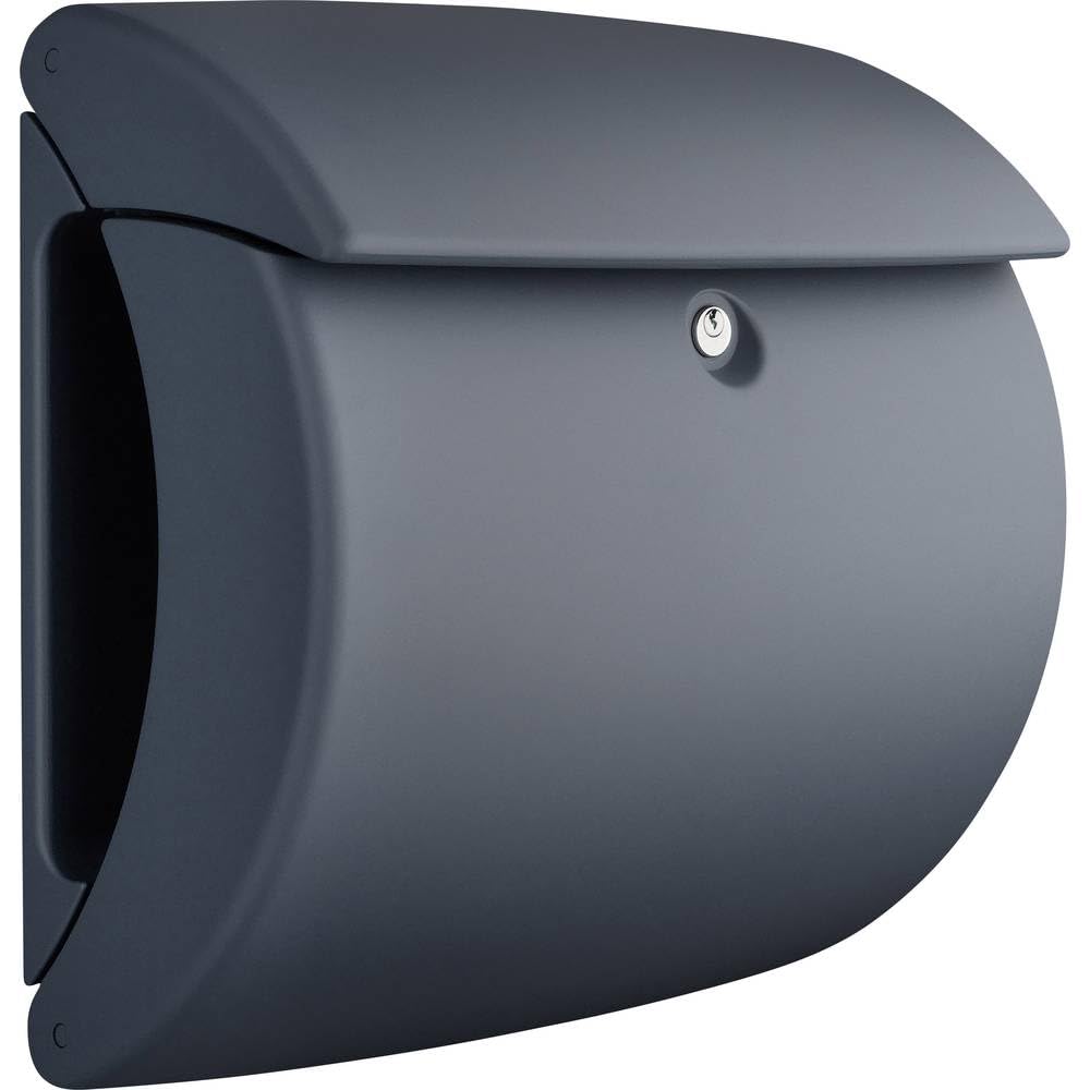 Burg-Wächter Pearl 886 GR Plastic Letterbox, Grey