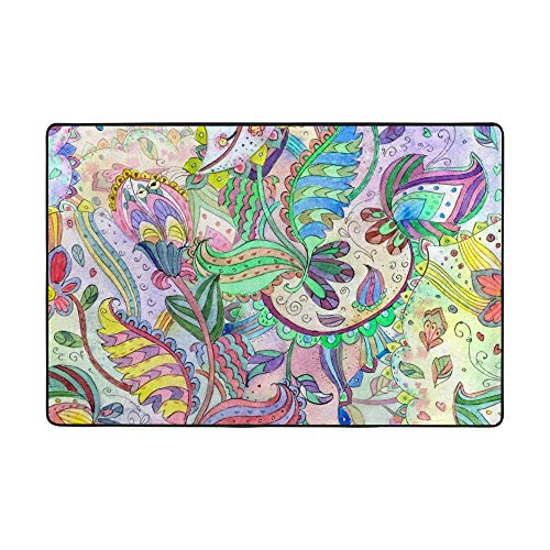 Tapis de sol velours corail épais 160x122 cm facile à nettoyer
