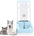 meleg otthon Automatischer Futter und Wasserspender für Katzen und Hunde, 3.8 L Futterautomat und Wasserspender im Set,Hund Schüssel Wassertränke jeweils … (yinshuiqi-lanse)