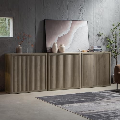 SICOTAS Buffet Cabinet with Storage 103.8" Sideboard Accent Moder...