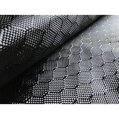 GatherTOOL Real Carbon Fiber Cloth 32"/82cm Width 3K 200gsm 240gsm 2x2 Twill Honeycomb Hybrid Carbon Kevlar Fabric [Ship by ROLL UP] (Color : Honeycomb 80cm Width, Size : Length 4m) Cover