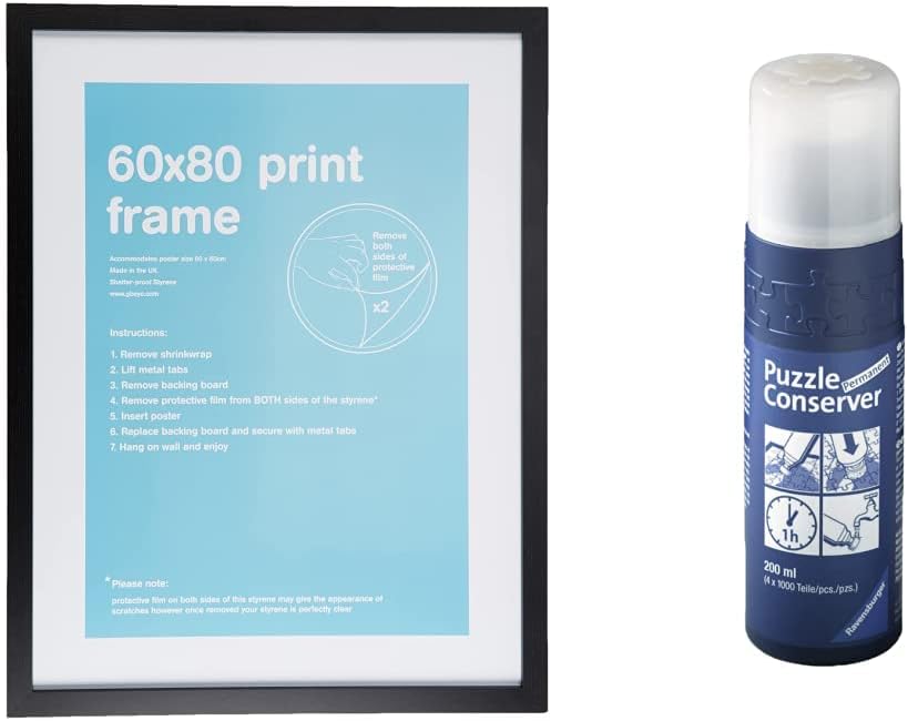 GB Eye Contemporary Wooden Black Picture Frame 60 x 80cm