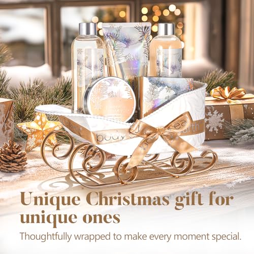 Gift Baskets for Women, Body & Earth Gift Set with Jasmine & Honey Scent Includes Bubble Bath, Hand Cream, Holiday Gift Baskets, Bath and Body Gift Sets for Women, Happy New Year Gifts - Image 3