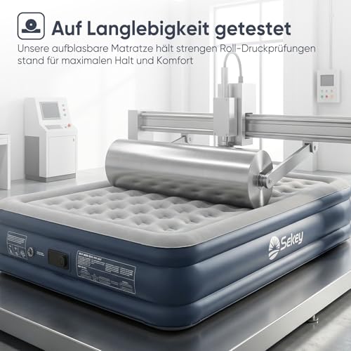 Matelas gonflable 2 personnes pour lit d'appoint stable et confortable - 6