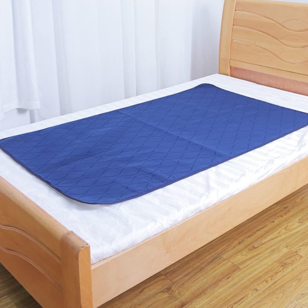 Waterproof Diaper Pad Bed Sheet for Elderly Adult Paralyzed Patient Machine Washable Breathable Large Size Non-Slip (90 * 100cm)