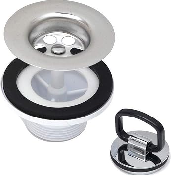 McAlpine Belfast Sink Waste with C Plug & Chain Part NO BSW6CP2H by Mcalpine