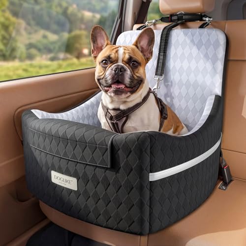 Elevated Dog Car Seat with Cooling Gel
