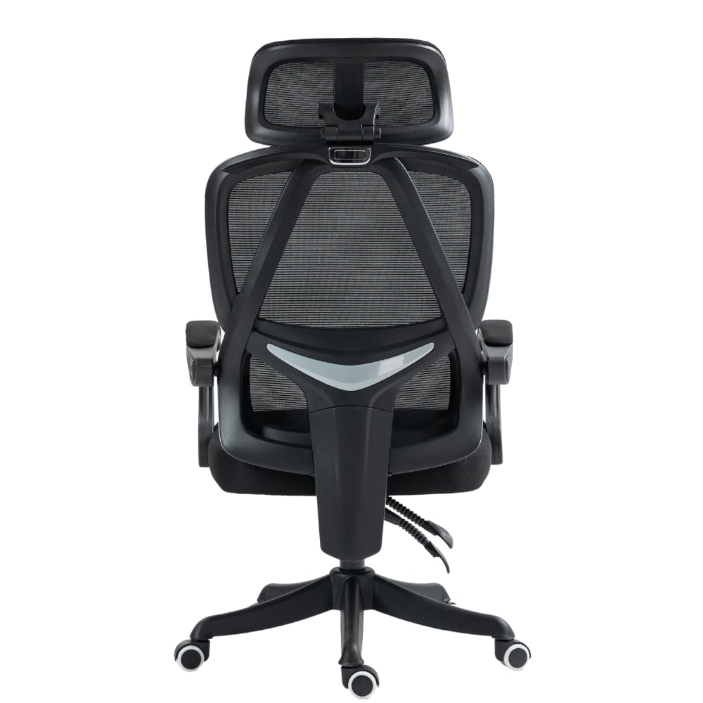One Living Sedia da Ufficio FORMIDOUBLE Nera, Stile e Benessere nel Tuo Spazio di Lavoro - Meccanismo Synchro-Tilt, Comfort Premium e Design Affidabile per una Routine Lavorativa Inarrestabile