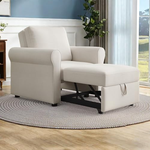 NicBex Fairy-SF-00030-LWJ Sofabed, 34"x33.5"x33", Beige